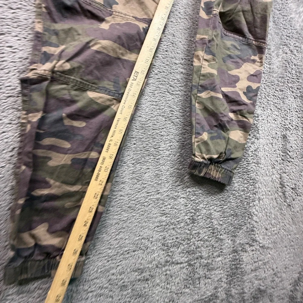 GAP Mens Camo Utility Joggers M Tapered Leg Stretch Cotton Drawstring Waist